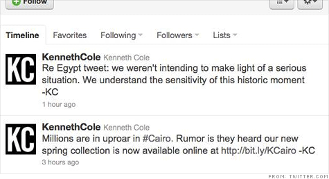 Kenneth Cole twit